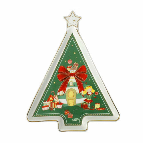 VASSOIETTO "ELFOMAGIA" ALBERO CON STELLA 84566 BRANDAN