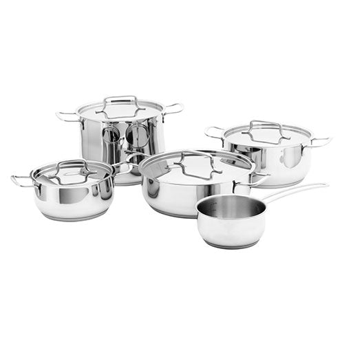 BATTERIA 9 PZ "STEEL MASTER" IN ACCIAIO 18/10 0048092 CASA COLLECTION