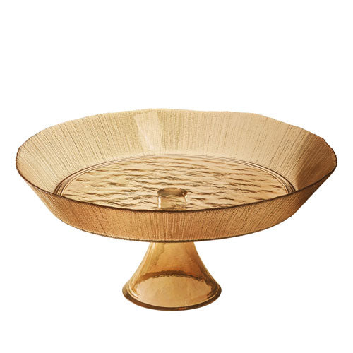 ALZATA VETRO 31 CM AMBRA "EKOL" 40656 BRANDANI