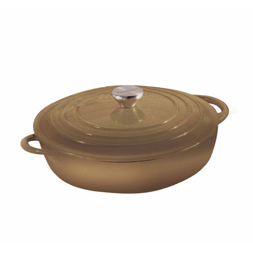 CASSERUOLA BASSA 5 LT TORTORA "GHISA SMALTATA" 52572 BRANDANI