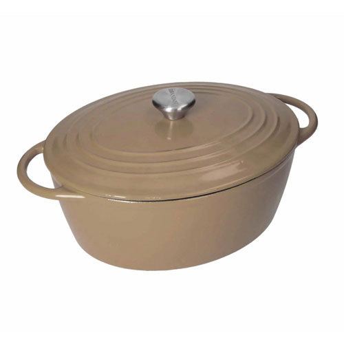 CASSERUOLA COCOTTE OVALE 5 LT TORTORA "GHISA SMALTATA" 52578 BRANDANI