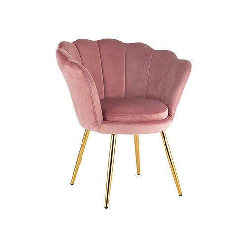 POLTRONCINA "ATENE" VELLUTO ROSA 2204.0096 #cat