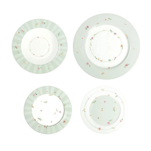 SERVIZIO PIATTI 18 PZ "POLLINE" VERDE 51138 BRANDANI