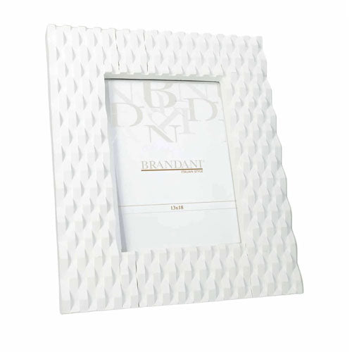 PORTAFOTO "GLAM" 13X18 CM BIANCO 51341 BRANDANI