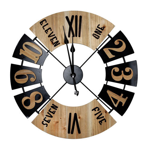 OROLOGIO INDUSTRIAL ROMAN METAL/LEGNO 51507 BRAND