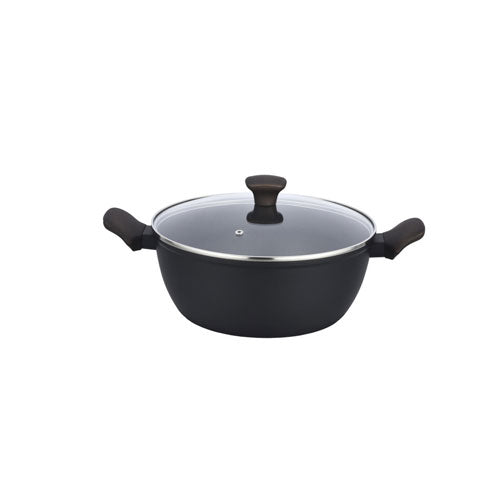 CASSERUOLA BASSA 24X10 CM ANTIADERENTE NERA "SHUTTLE" 51365 BRANDANI