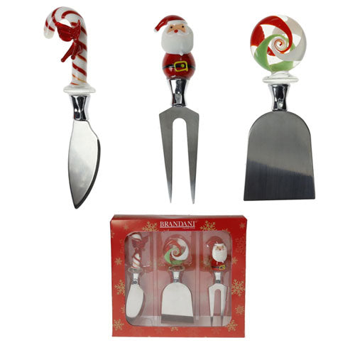 COLTELLI FORMAGGIO 3 PZ "CHRISTMAS" 81102 BRANDANI