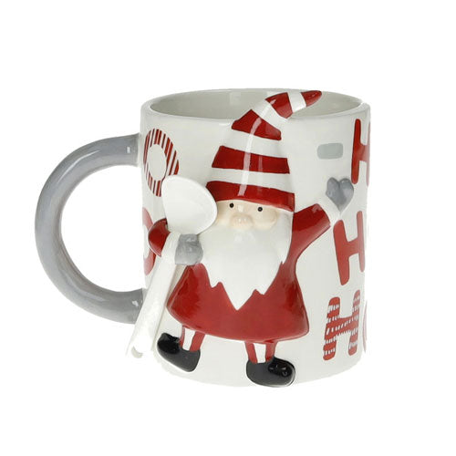 MUG SANTA CLAUS C/CUCCHIAINO "HO-HO-HO" BRANDANI