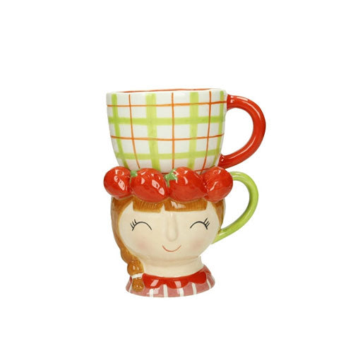 TAZZA "DOUBLE LADY" FRAGOLA 51405 BRANDANI