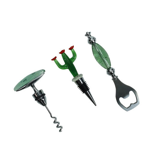 SET DEGUSTAZIONE VINO 3 PZ "CACTUS" 51286 BRANDANI