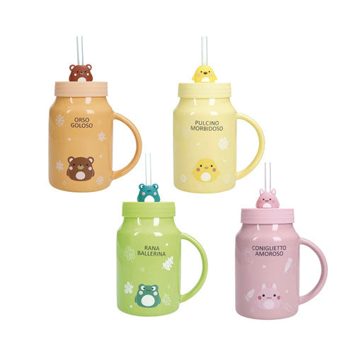 MUG C/TAPPO E CANNUCCIA "AMICO MIO" 50026 BRANDAN