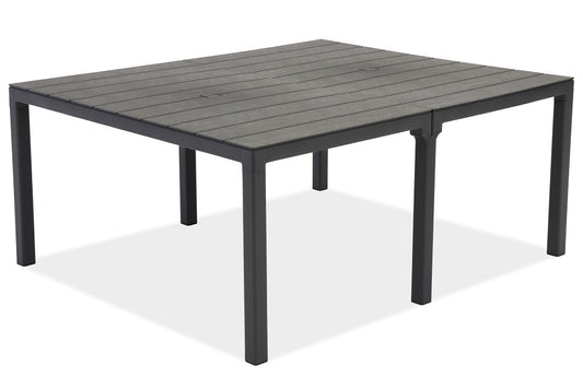 TAVOLO KING DOUBLE ANTRACITE
292x86x74 cm OPPURE 146x172x74 cm #cat