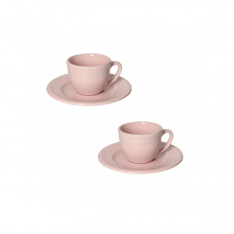 TAZZINE CAFFÈ - SET 2 PEZZI - SENZATEMPO - ROSA - BRANDANI TAZZINE CAFFÈ - SET 2 PEZZI - SENZATEMPO - ROSA - BRANDANI