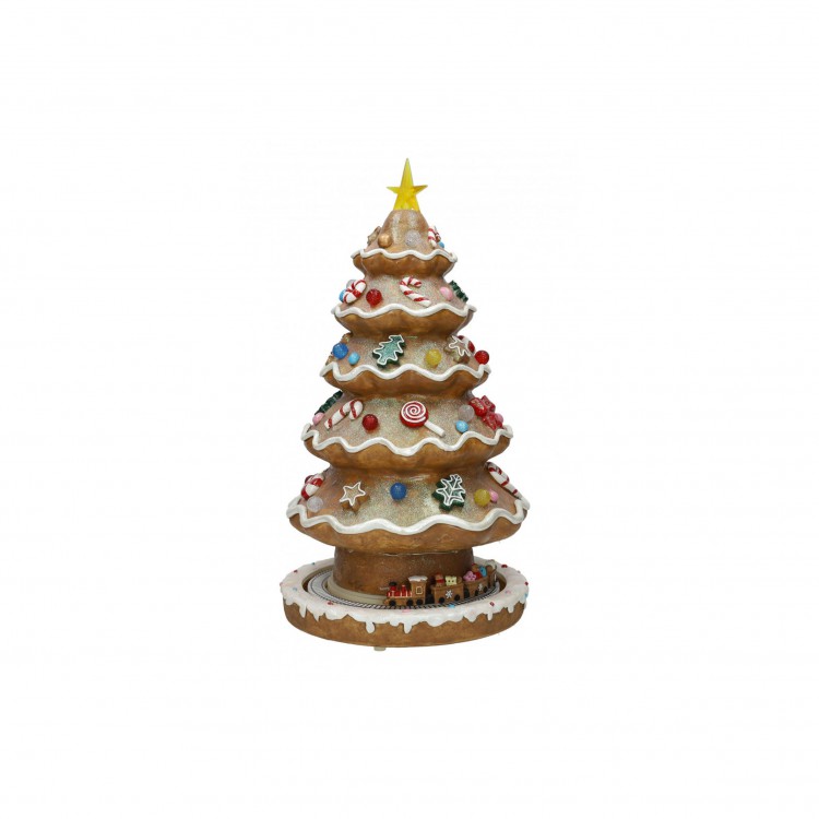 CARILLON - ALBERO DI NATALE CON TRENINO - PAN DI ZENZERO - CON LUCI E MUSICA E MOVIMENTO - BRANDANI CARILLON - ALBERO DI NATALE CON TRENINO - PAN DI ZENZERO - CON LUCI E MUSICA E MOVIMENTO - BRANDANI