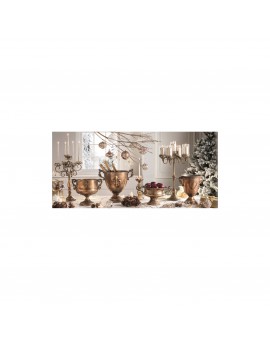 CANDELIERE - 1 FIAMMA - METAL GOLD - 22,5 CM - BRANDANI