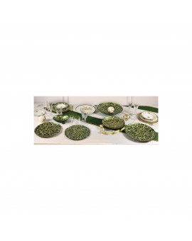 COPPETTA - FILO D'ORO - VETRO VERDE - Ø 21 CM - BRANDANI