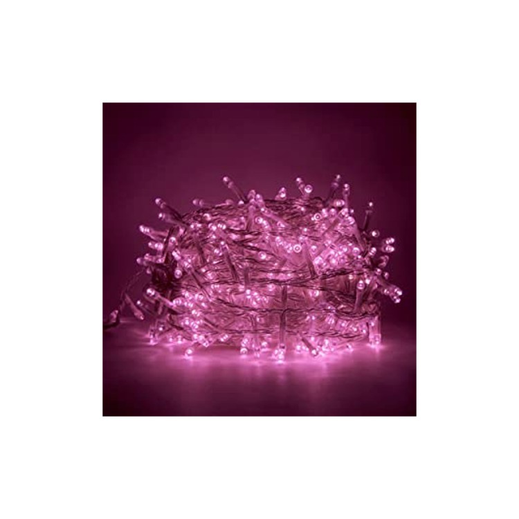 SERIE LUCI - 500 LED - 25 X 5 MT - ESTERNO - ROSA - NATALUNA