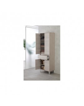COLONNA DOPPIA PORTA ASCIUGAMANI - 4 ANTE 1 CASSETTO - ROVERE CHIARO - LINEA MONDO - FERIDRAS