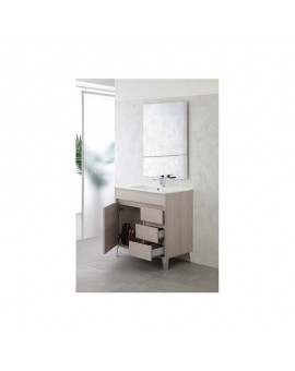 COMPOSIZIONE BAGNO - 1 ANTA 3 CASSETTI - ROVERE CHIARO - LINEA MONDO - FERIDRAS