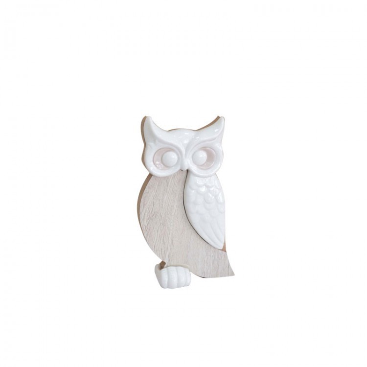 GUFO - 13 CM - BIANCO TORTORA GUFO - 13 CM - BIANCO TORTORA