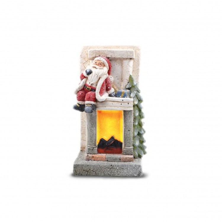 CAMINETTO - BABBO NATALE - TYPE B - CON LUCE - CERAMICA CAMINETTO - BABBO NATALE - TYPE B - CON LUCE - CERAMICA