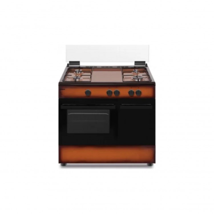 CUCINA LIBERA INSTALLAZIONE - 90 X 60 - SN490BG - GAS - MARRONE - NIKKEI