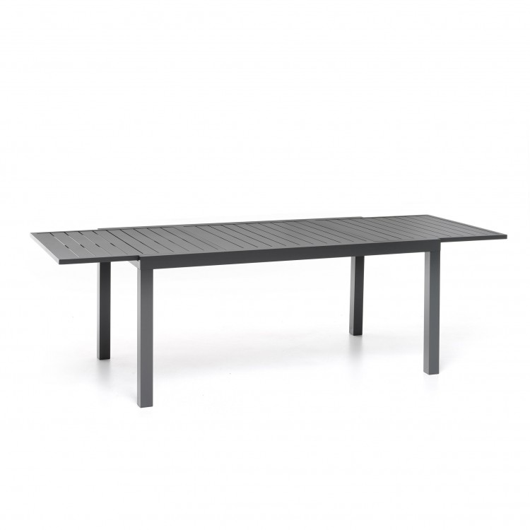 TAVOLO ALLUNGABILE - 160-240 X 90 CM - OSTUNI - ANTRACITE