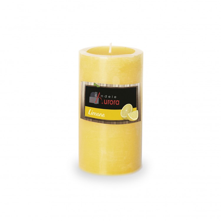CANDELA - 13 CM - CERA RUVIDO CITRONELLA - LIMONE - AMBER - AURORA