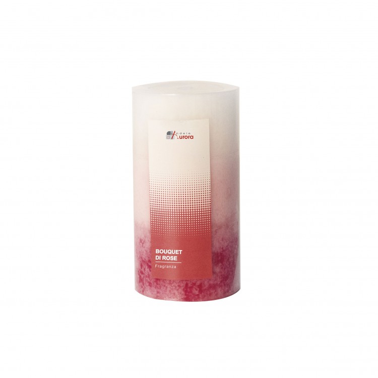 CANDELA - 13 CM - CERA RUVIDO - BOUQUET DI ROSE - CALIPSO - AURORA CANDELA - 13 CM - CERA RUVIDO - BOUQUET DI ROSE - CALIPSO - AURORA
