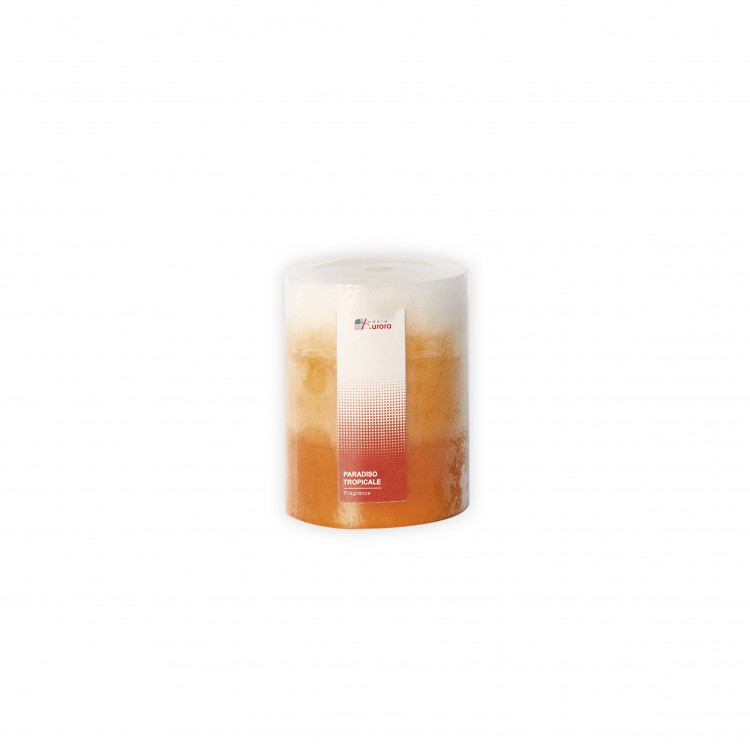 CANDELA - 9 CM - CERA RUVIDO - MANGO - PARADISO TROPICALE - CALIPSO - AURORA