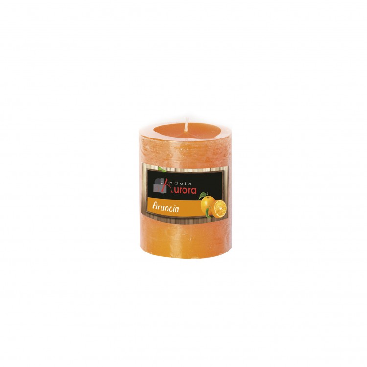 CANDELA - 9 CM - CERA RUVIDO CITRONELLA - ARANCIA - AMBER - AURORA CANDELA - 9 CM - CERA RUVIDO CITRONELLA - ARANCIA - AMBER - AURORA