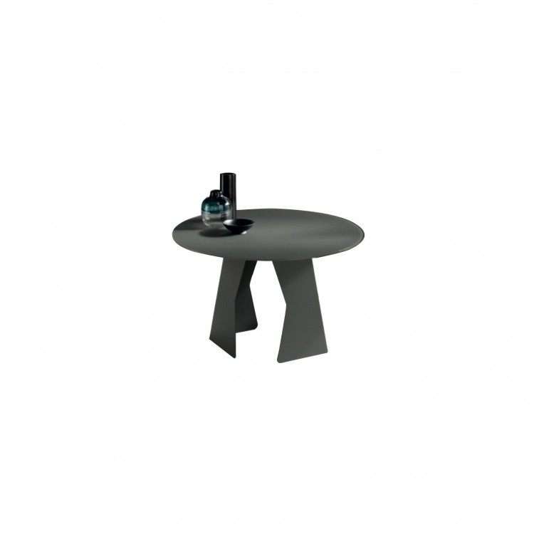 TAVOLO - TONDO - Ø 120 CM - VETRO - CASSIUS - ANTRACITE TAVOLO - TONDO - Ø 120 CM - VETRO - CASSIUS - ANTRACITE