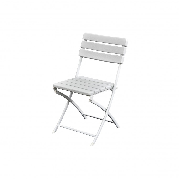 SEDIA PIEGHEVOLE - WOOD - BIANCO