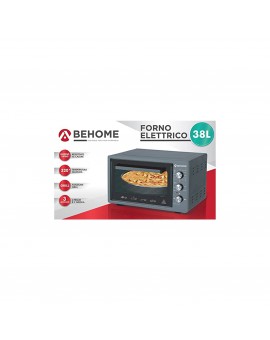 FORNO ELETTRICO - 38 LT - FSV38 - VENTILATO - NERO - BEHOME