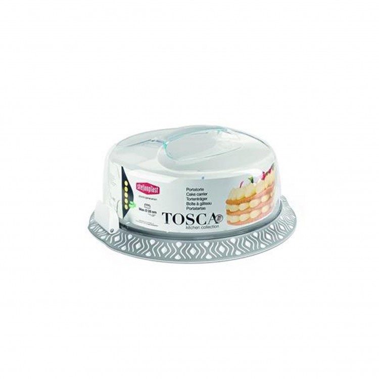 PORTATORTE - TOSCA - BIANCO-GRIGIO - STEFAN PLAST