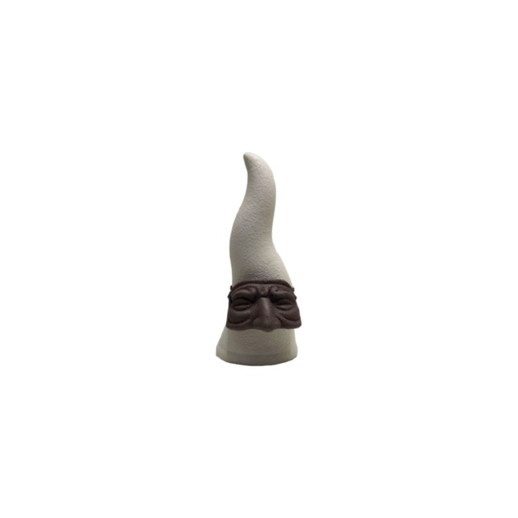 CORNO CON MASCHERA DI PULCINELLA - PICCOLO - OPACO - TORTORA - CLIFF CORNO CON MASCHERA DI PULCINELLA - PICCOLO - OPACO - TORTORA - CLIFF