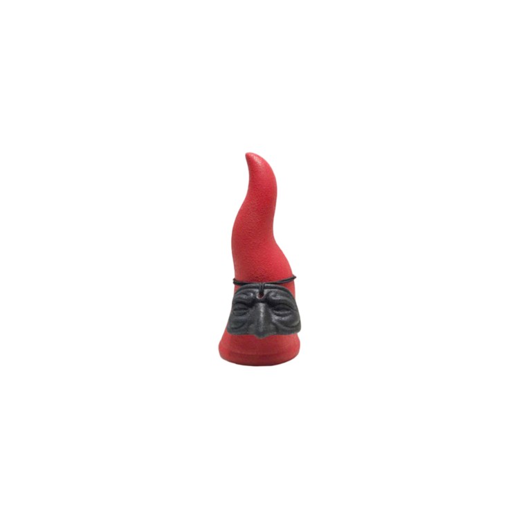 CORNO CON MASCHERA DI PULCINELLA - PICCOLO - OPACO - ROSSO - CLIFF