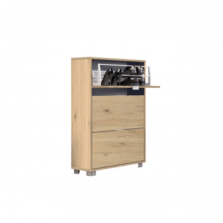 SCARPIERA DOPPIA - 3 RIBALTE - QUERCIA NATURALE