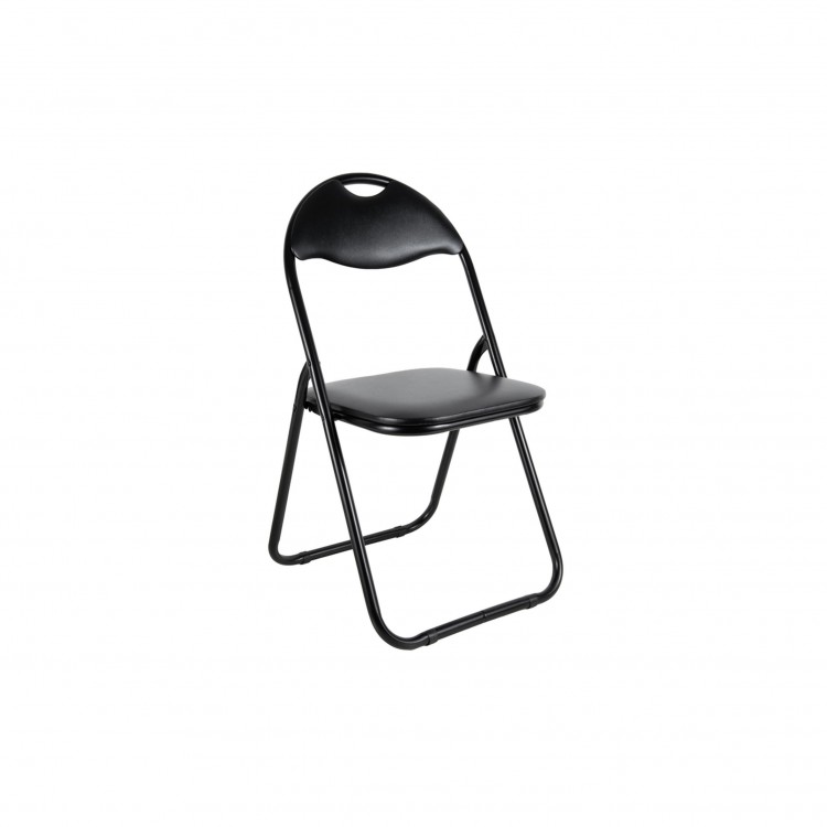 SEDIA - PIEGHEVOLE - PVC - NERO
