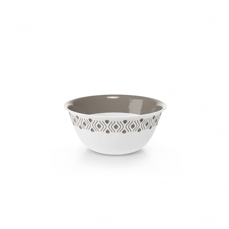 INSALATIERA - TOSCA - 29 CM - BIANCO-TORTORA - STEFAN PLAST