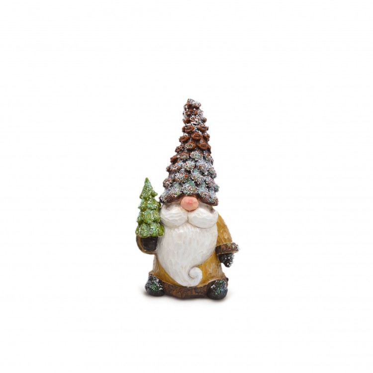GNOMO CON ALBERO - 22 CM