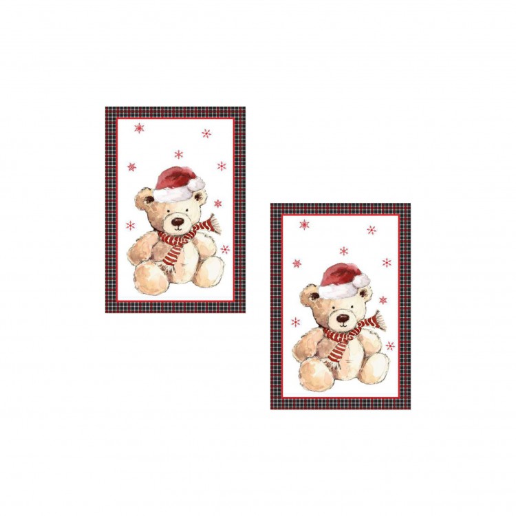 CANOVACCIO NATALIZIO - SET 2 PEZZI - TEDDY