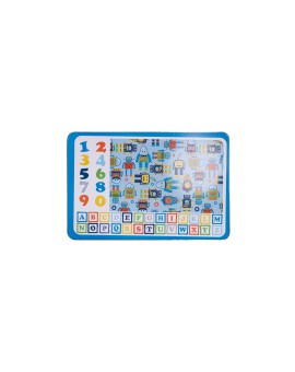 TAVOLO E SEDIA - SET 2 PEZZI - BABY - AZZURRO - ROBOT