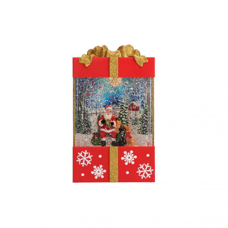 PACCO REGALO - BABBO NATALE - LUMINOSO PACCO REGALO - BABBO NATALE - LUMINOSO