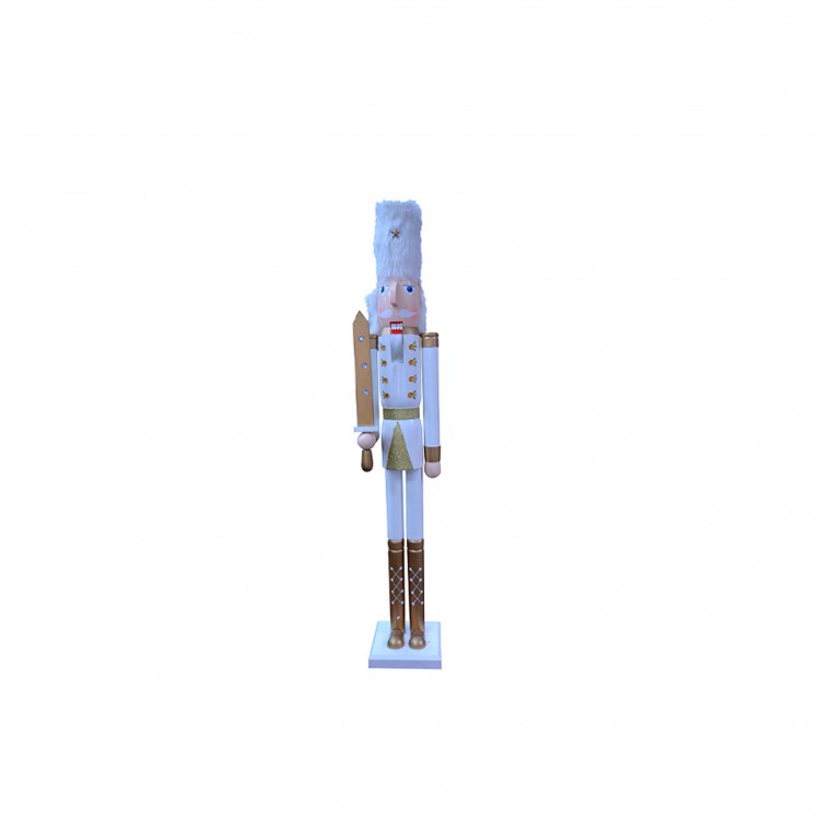 SCHIACCIANOCI - SWORD - BIANCO-ORO - 106 CM - NATALUNA SCHIACCIANOCI - SWORD - BIANCO-ORO - 106 CM - NATALUNA