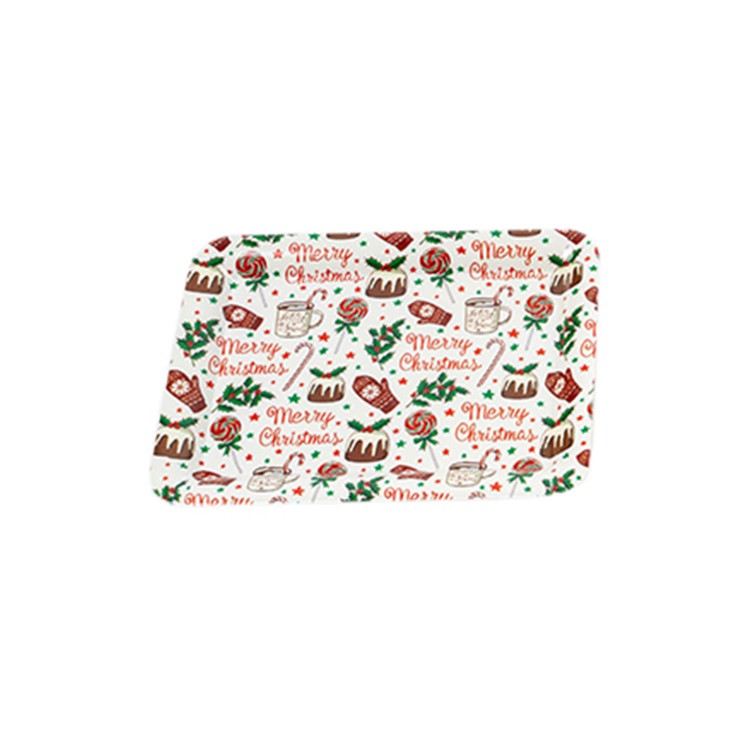VASSOIO - MELAMINA - MERRY CHRISTMAS - 33 X 24,5 CM - NATALUNA