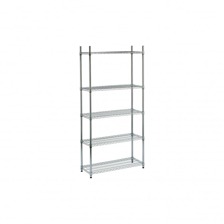 SCAFFALE - CROMATO - 5 RIPIANI - 90 X 35 X 180 H CM SCAFFALE - CROMATO - 5 RIPIANI - 90 X 35 X 180 H CM
