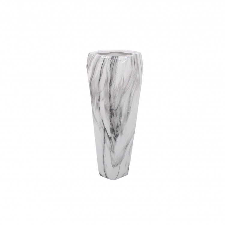 VASO - SQUADRATO - 40 CM - MARBLE - BIANCO VASO - SQUADRATO - 40 CM - MARBLE - BIANCO