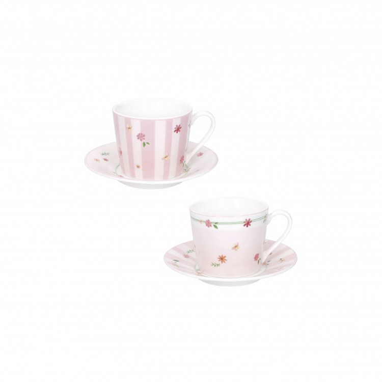 TAZZINA CAFFÈ - SET 2 PEZZI - ROSA - POLLINE - BRANDANI