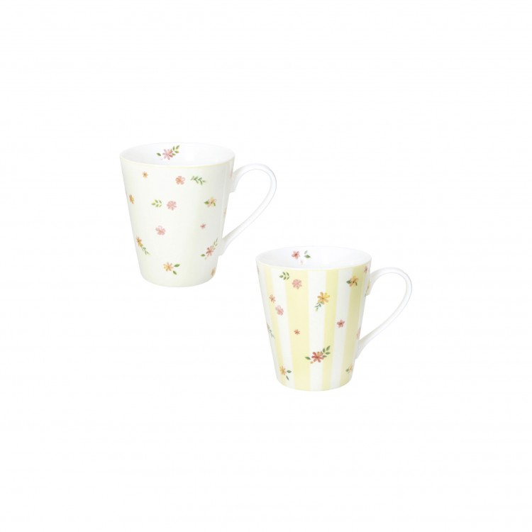 MUG - SET 2 PEZZI - GIALLO - POLLINE - BRANDANI